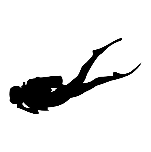 Samolepka na auto - Potapěč