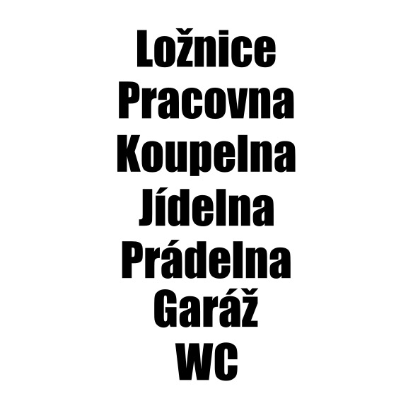 Vinylová nálepka na dveře - Nápis na přání