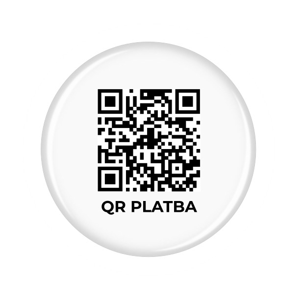 3D voděodolná samolepka na stůl - QR platba