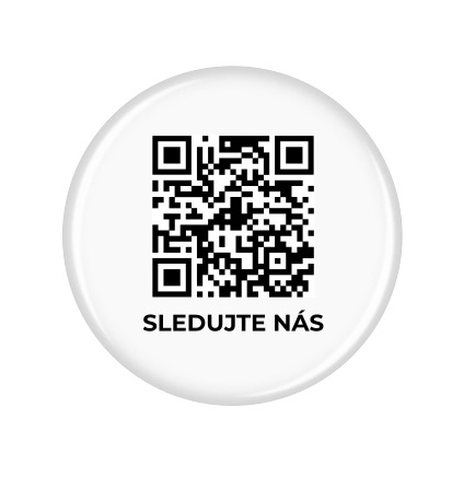 3D voděodolná samolepka na stůl - Sledujte nás