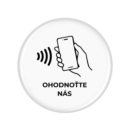 3D voděodolná NFC samolepka na stůl - Ohodnoťte nás