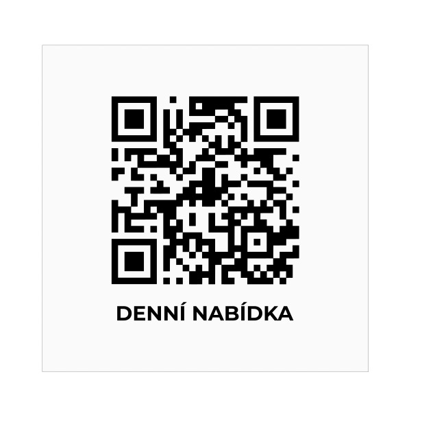 Voděodolná samolepka s vlastním QR kódem