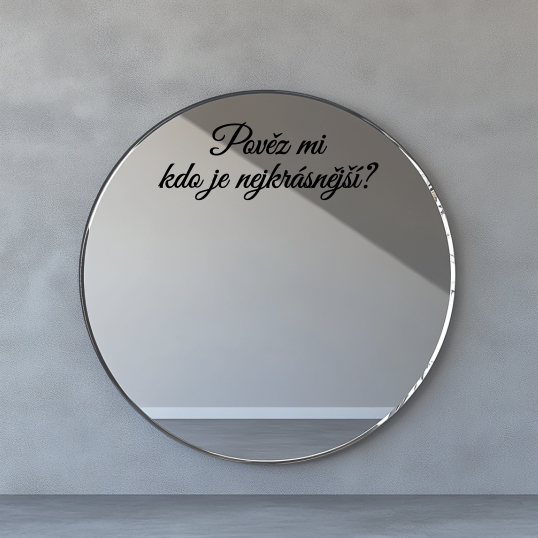 Vinylová nálepka na zrcadlo