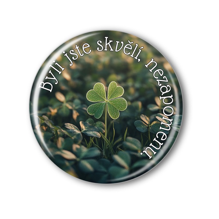 Magnetka se vzkazem od paní učitelky