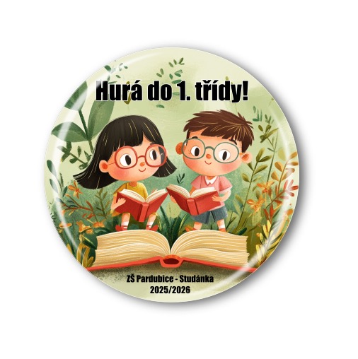 Připínací placka - Hurá do 1. třídy