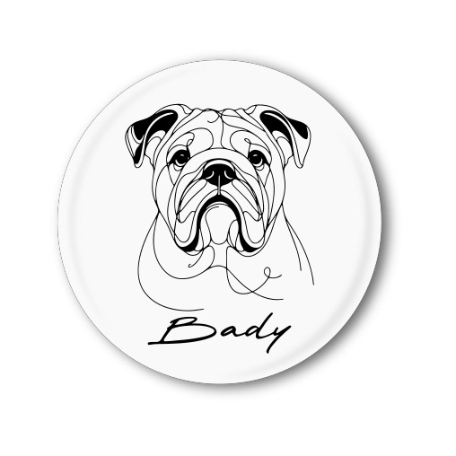 Magnetka s pejskem a jménem (na výběr 160 motivů)