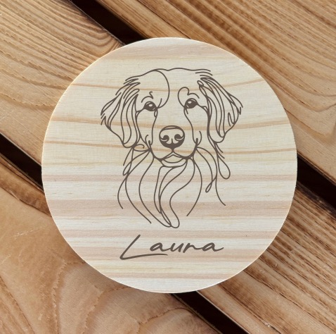 Podtácek s pejskem a jménem (na výběr 160 motivů)