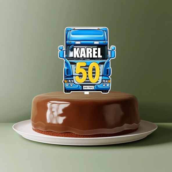 Zápich do dortu - Kamion se jménem a číslem