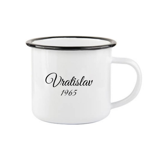 Plecháček se jménem a ročníkem