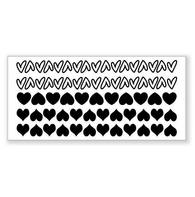 Dočasné tetování - Srdíčka