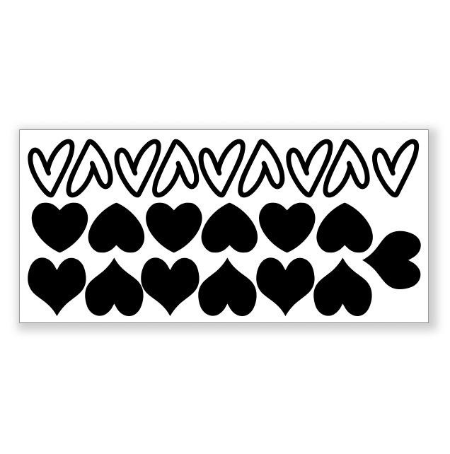 Dočasné tetování - Srdíčka