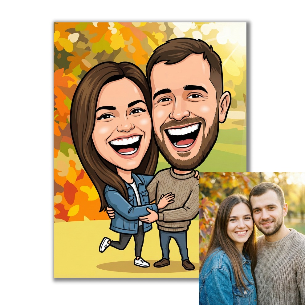 Karikatura podle vaší fotky - Obraz na plátně