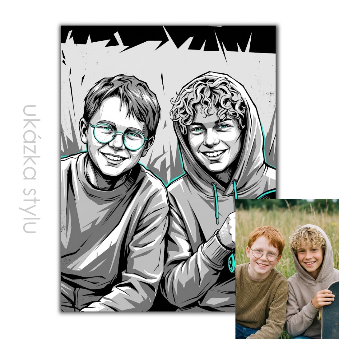 Monochrom podle vaší fotky pro vlastní tisk