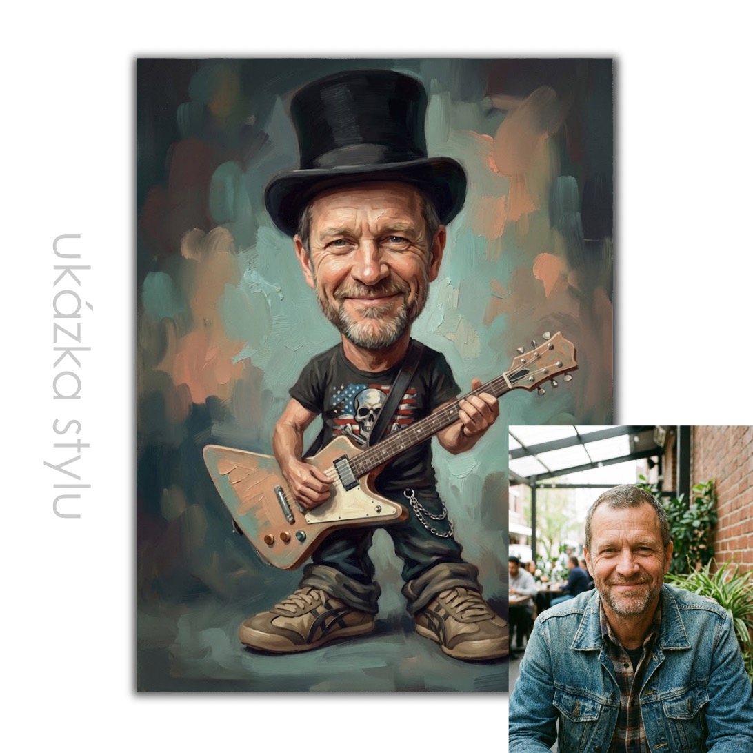 Rocker podle vaší fotky pro vlastní tisk