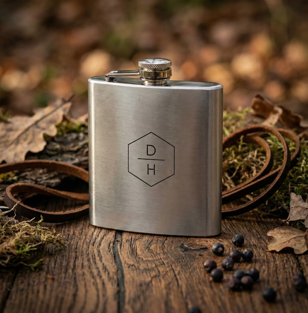 Placatka s iniciály v hexagonu