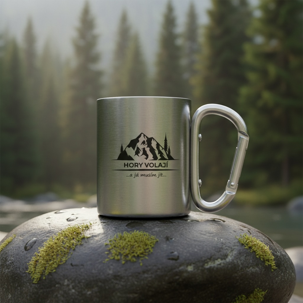Nerezový termohrnek - Hory volají