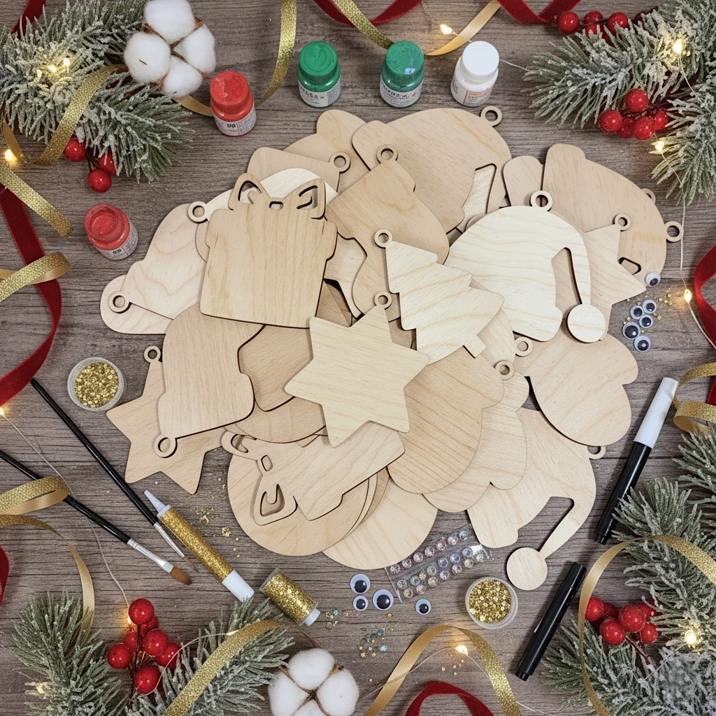 Dřevěná ozdoba k dokreslení - ryba