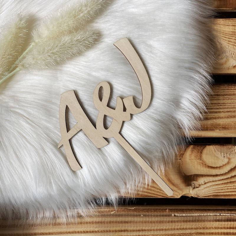 Zápich do dortu - Iniciály