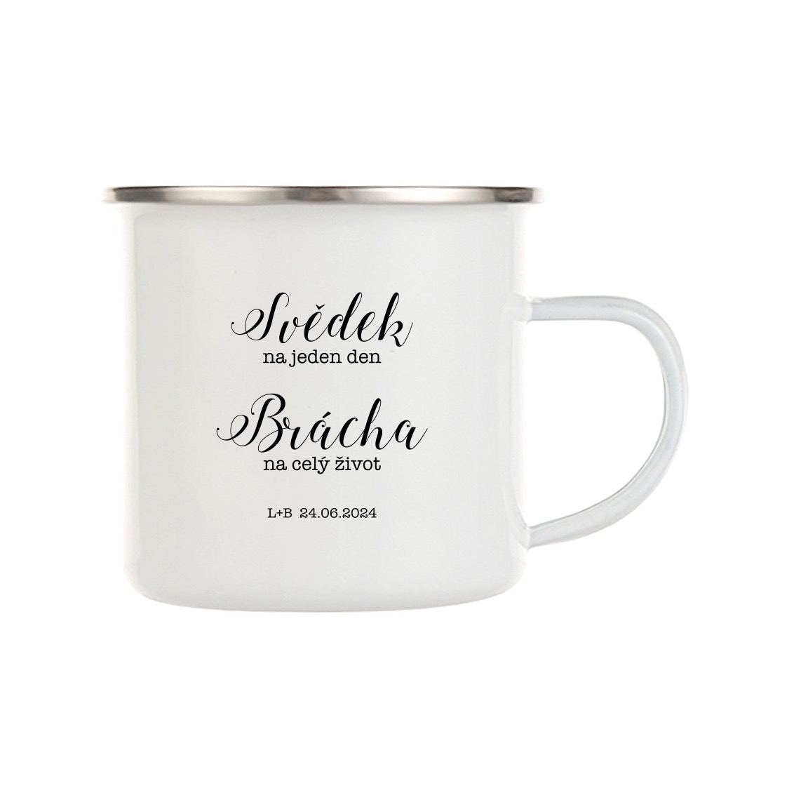 Svatební plecháček pro svědka bráchu