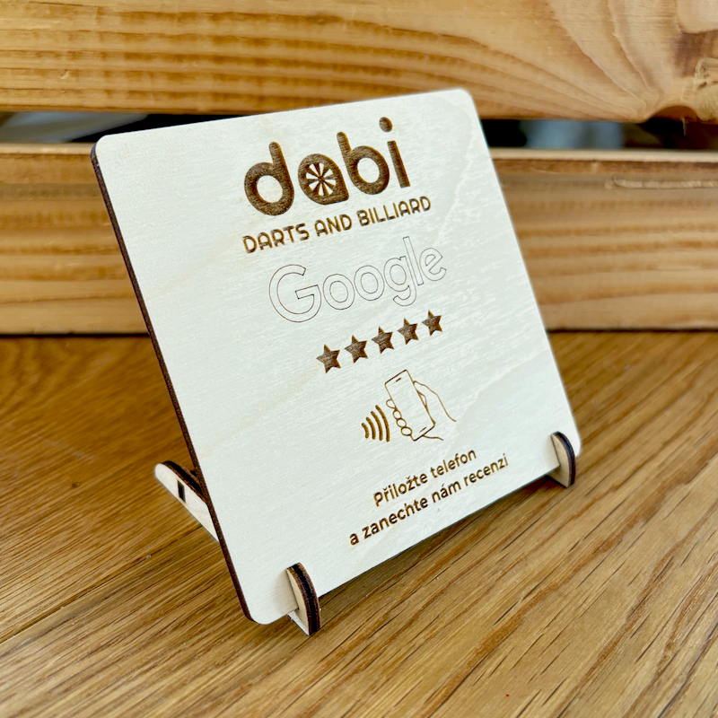 NFC destička s vlastním logem pro Google recenze