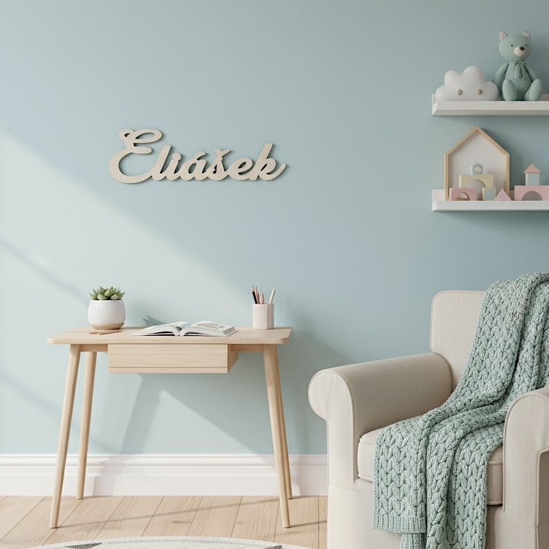 Dřevěné jméno na přání