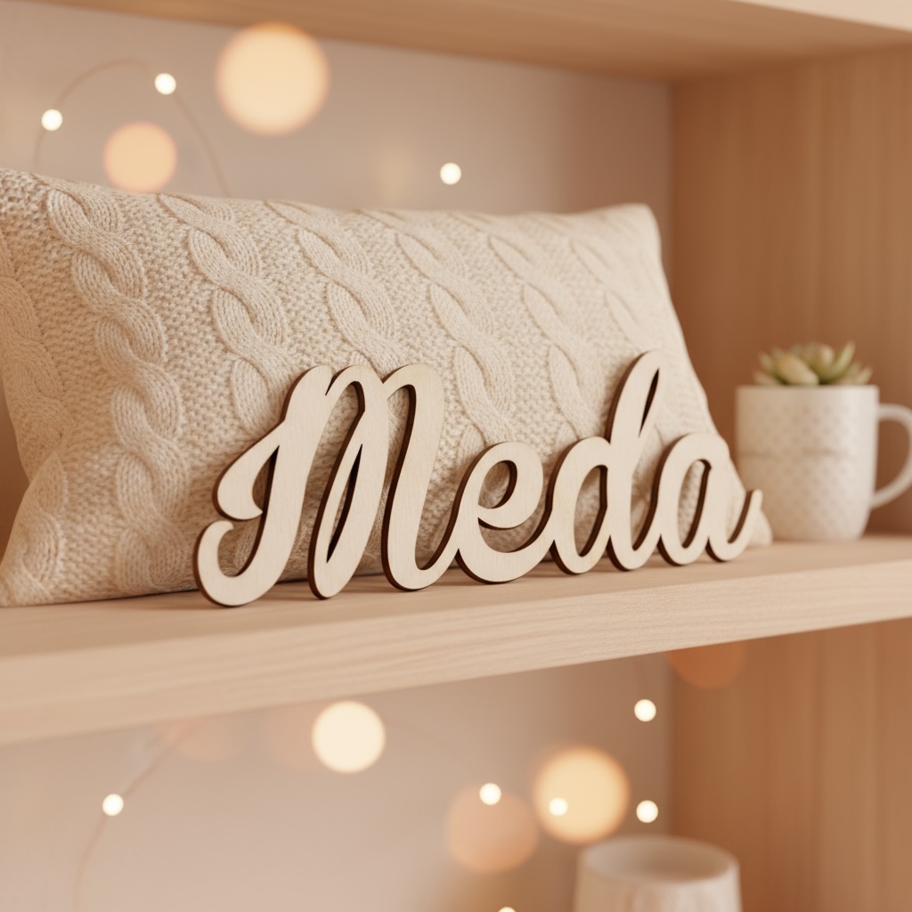 Dřevěné jméno na přání
