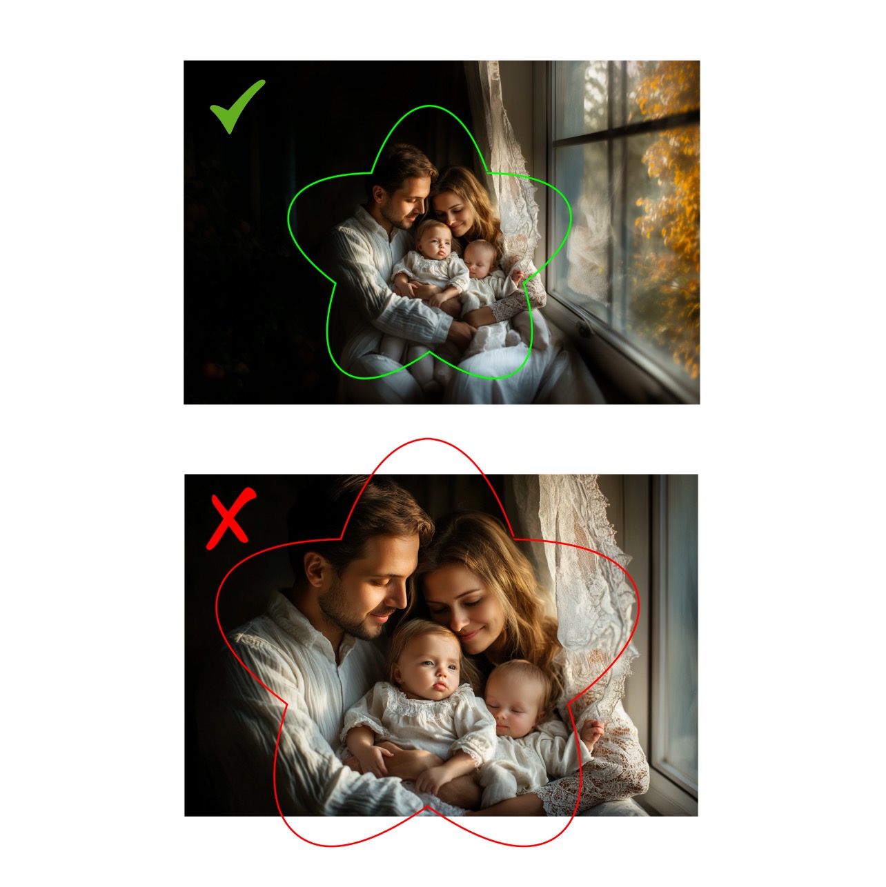 Vánoční ozdoba s vlastní fotkou