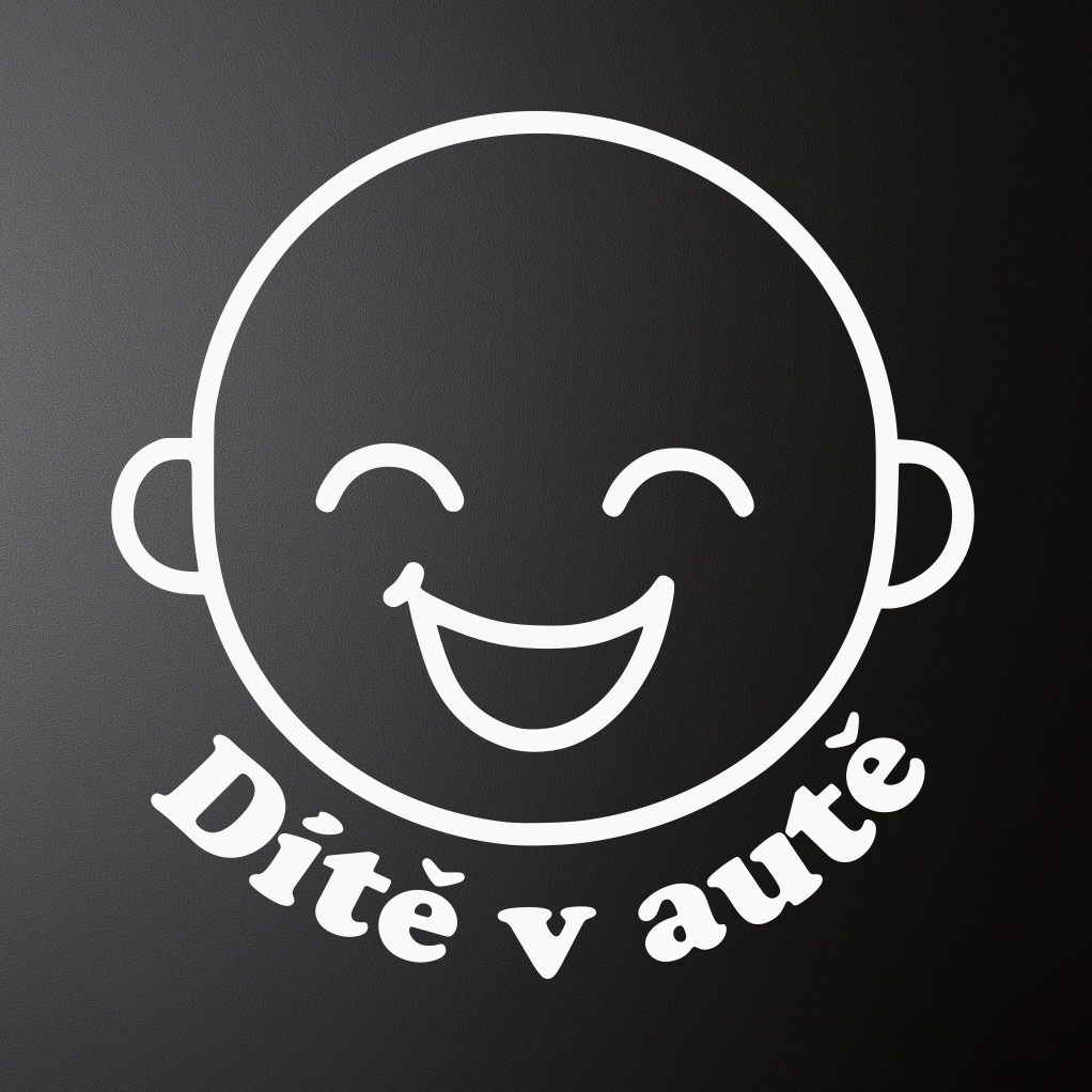 Samolepka na auto - Dítě v autě