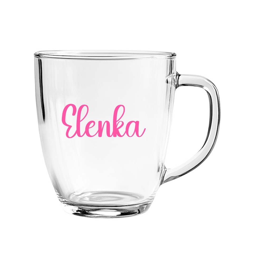 Samolepka na skleničku - Jméno na přání