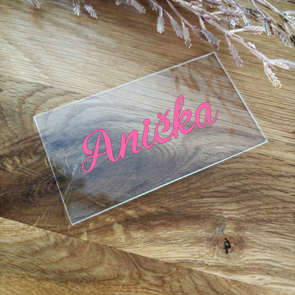 Jmenovky na svatební stůl