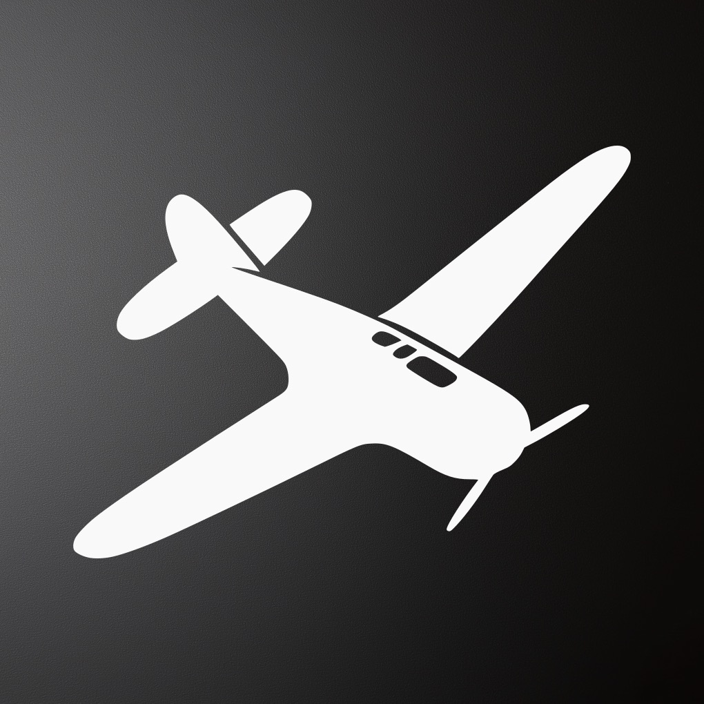 Samolepka na auto - Letadlo