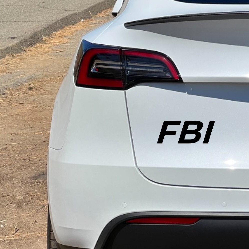 Samolepka na auto - FBI