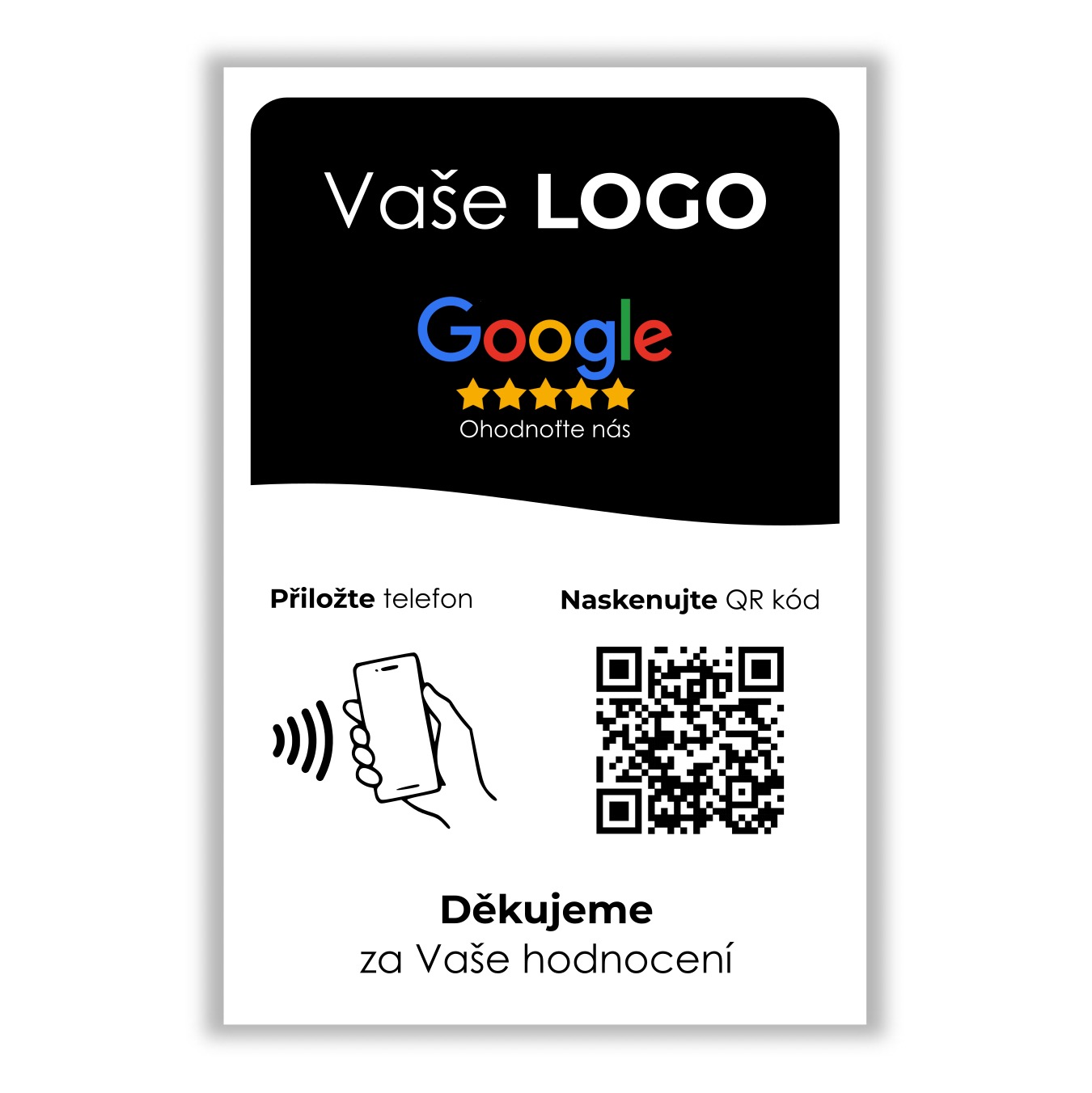 Stojan pro Google recenze s vlastním logem
