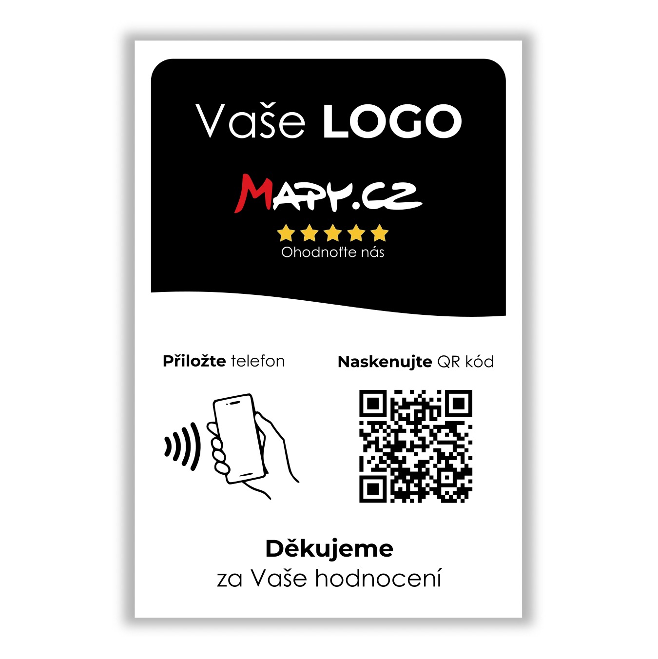 Stojan pro Mapy.cz recenze s vlastním logem