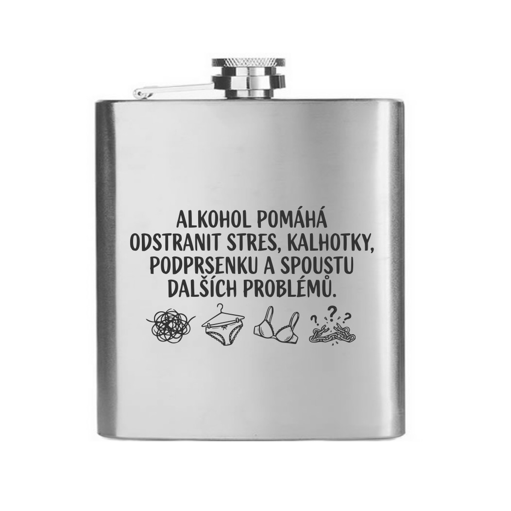 Placatka v dárkové sadě - Alkohol pomáhá...