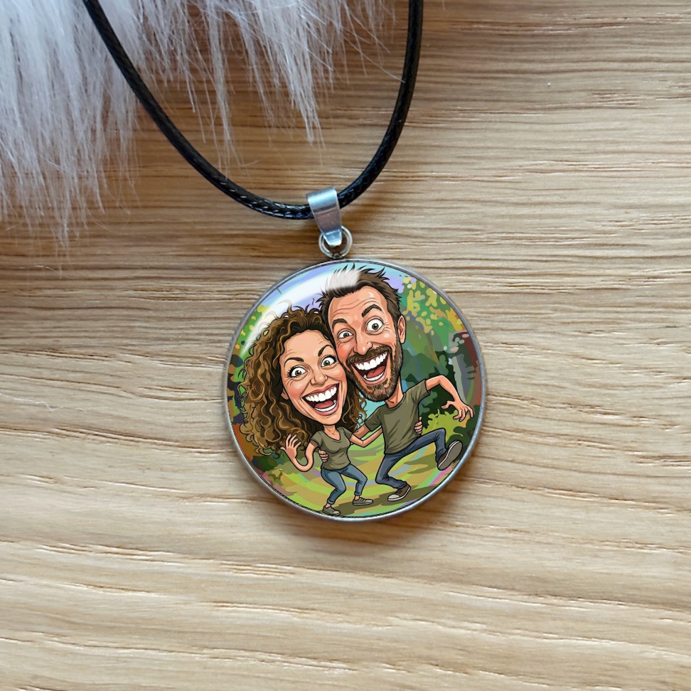 Náhrdelník s karikaturou podle vaší fotky