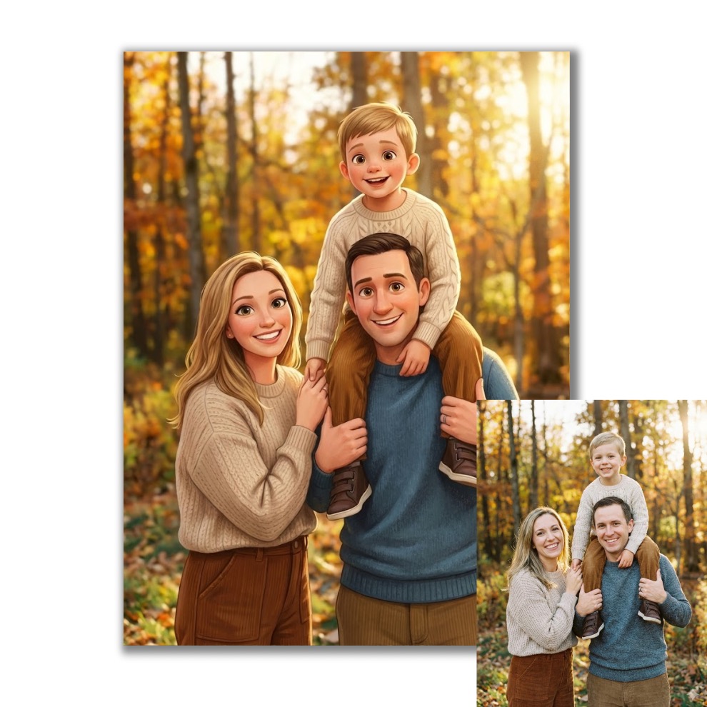 Karikatura podle vaší fotky - Obraz na plátně