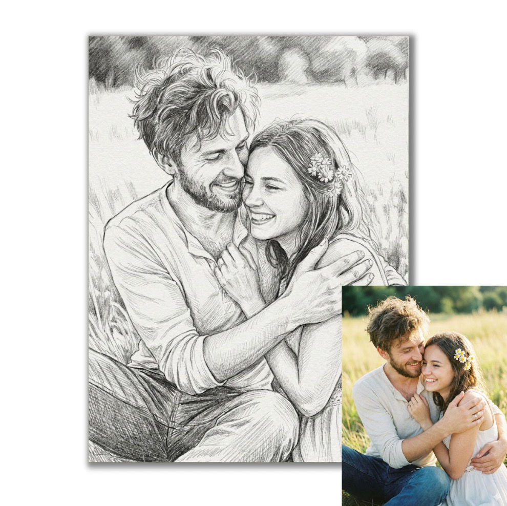 Pencil podle vaší fotky pro vlastní tisk