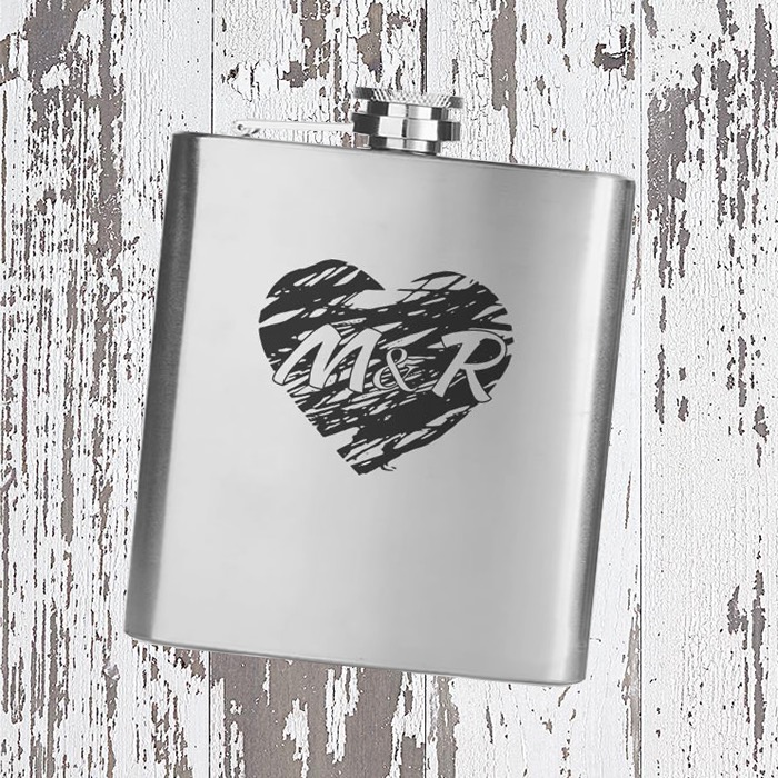 Placatka - Srdce s iniciály II.