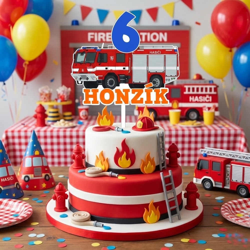 Zápich do dortu - Hasiči se jménem a rokem