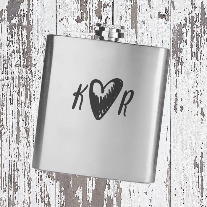 Placatka - Srdce s iniciály IV.