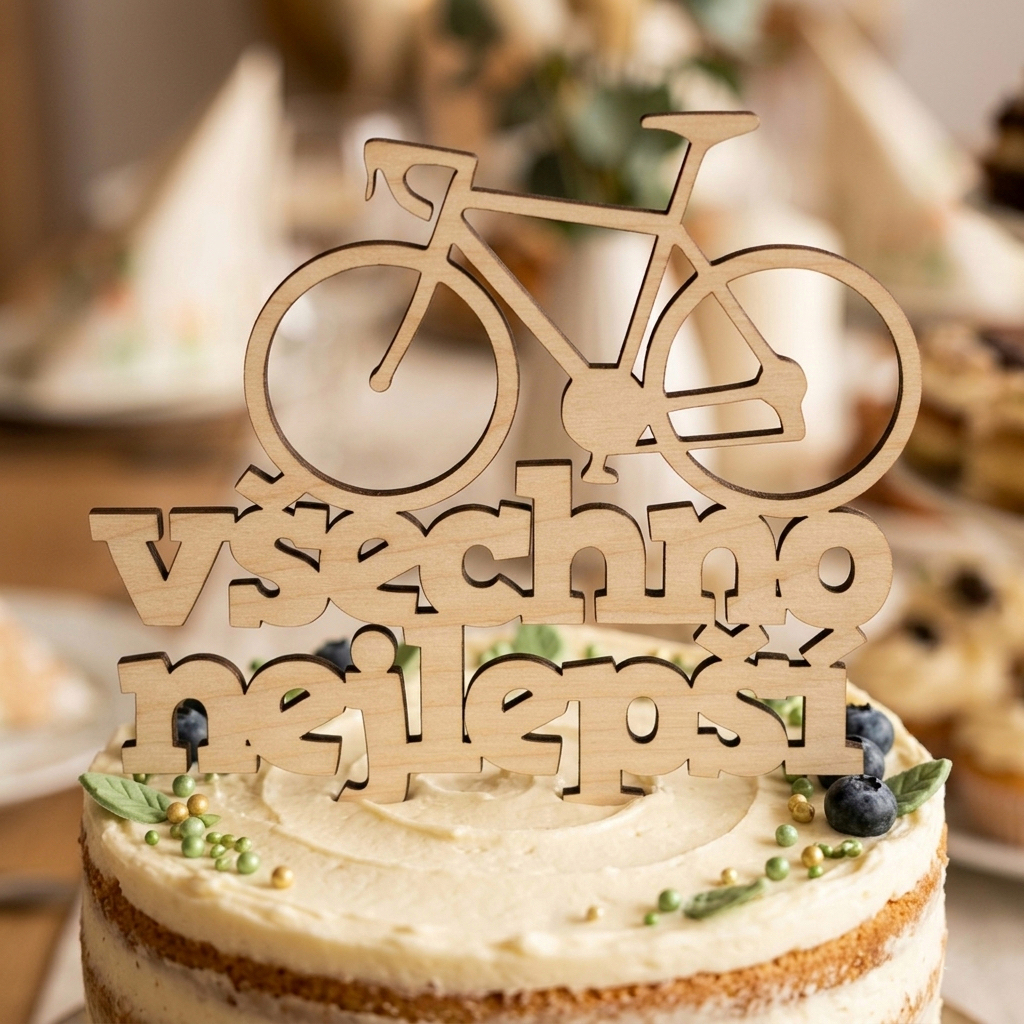 Narozeninový zápich do dortu pro cyklistu
