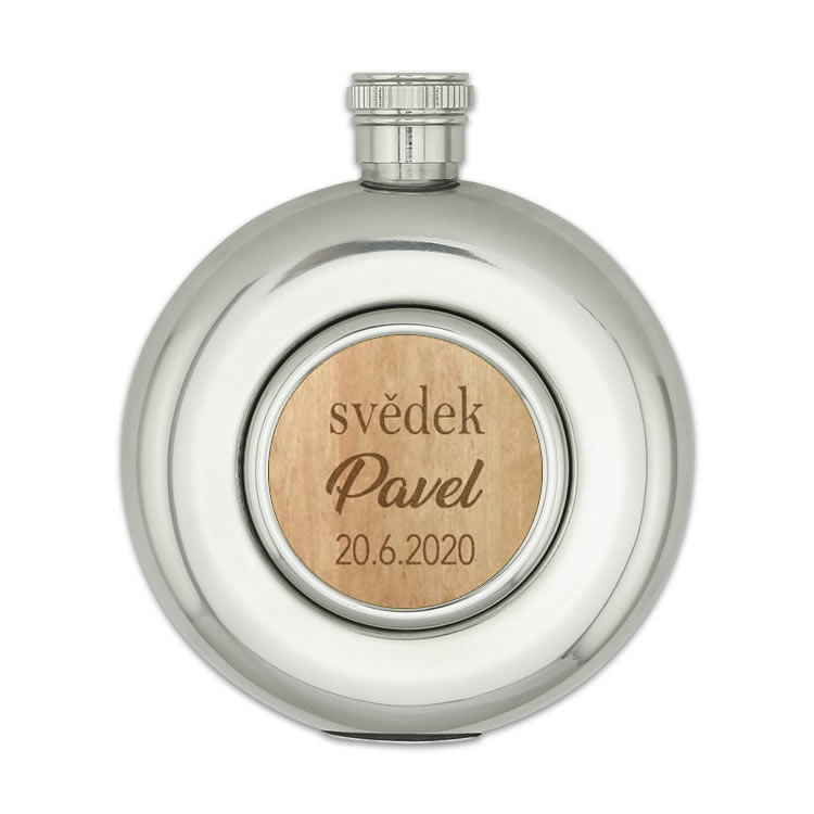 Placatka s gravírováním do dřeva - svědek, jméno,datum