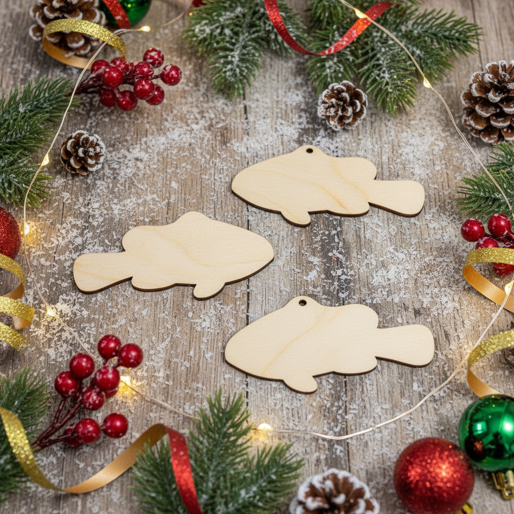 Dřevěná ozdoba k dokreslení - ryba