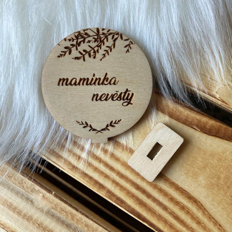 Jmenovka na svatební stůl