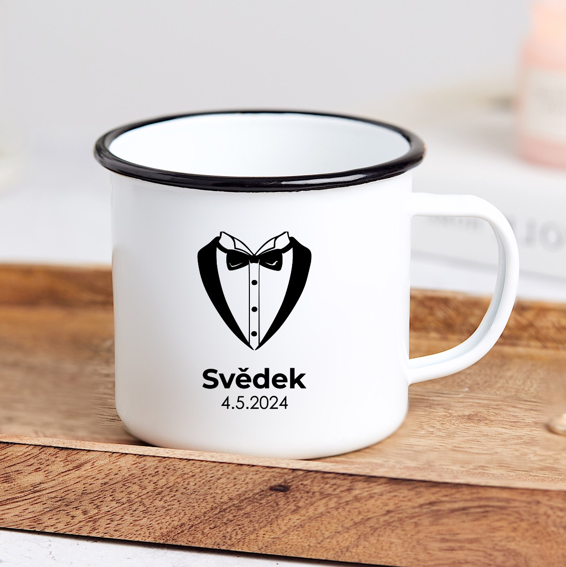 Svatební plecháček pro svědka