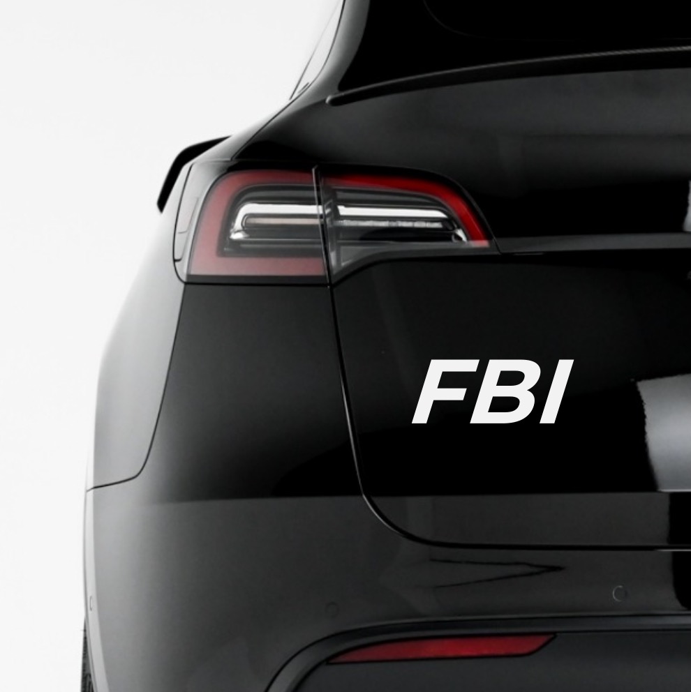 Samolepka na auto - FBI