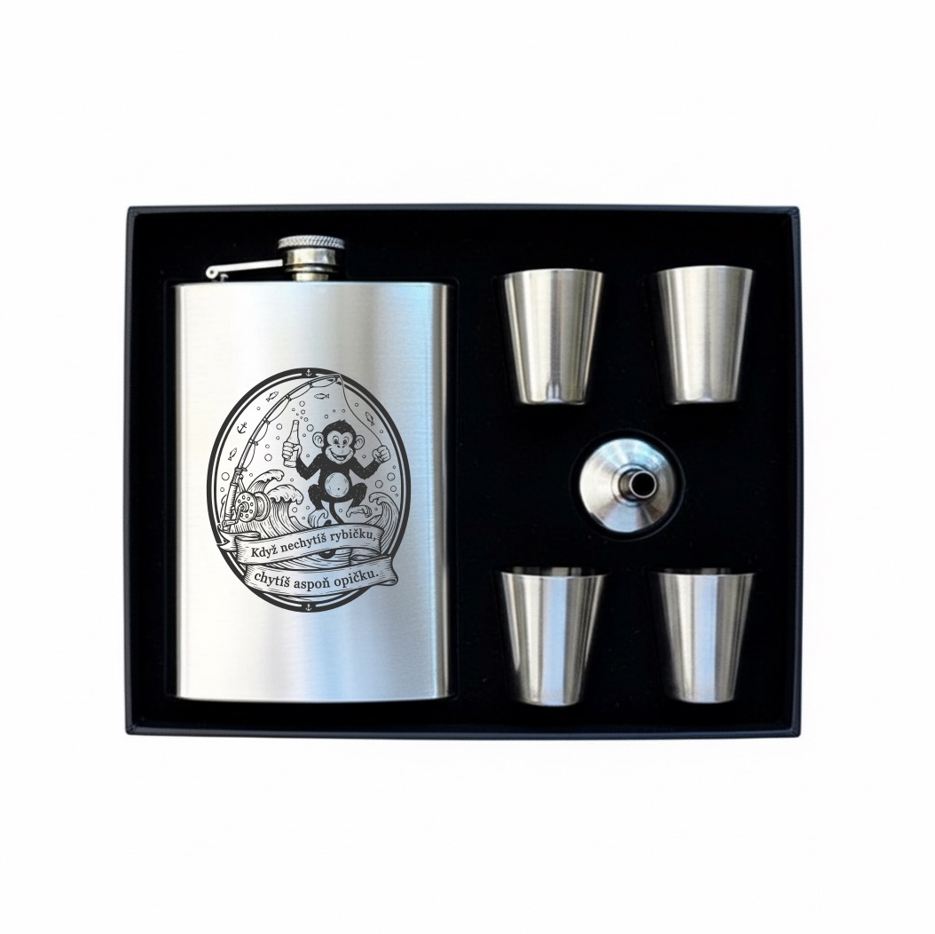 Placatka v dárkové sadě pro rybáře