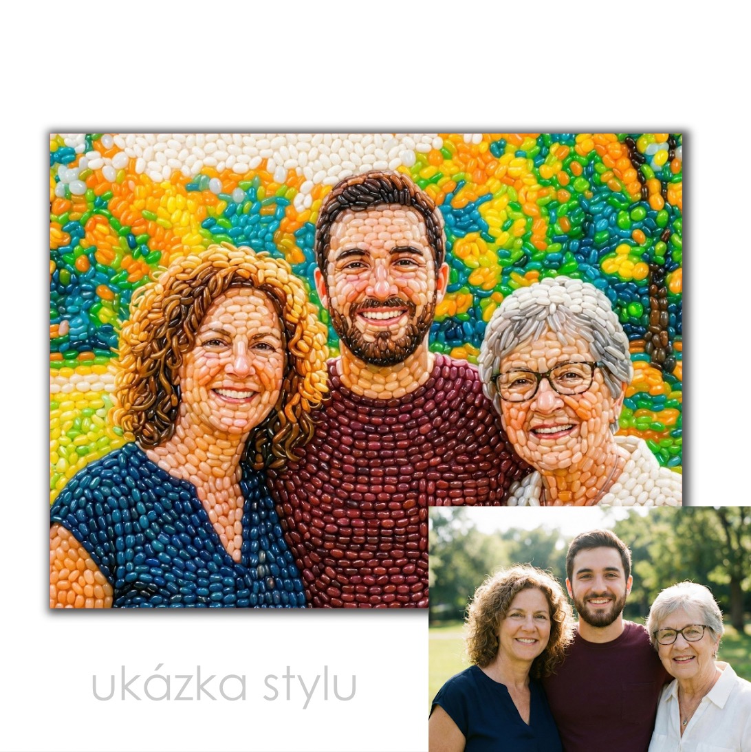 Ilustrace podle vaší fotky pro vlastní tisk