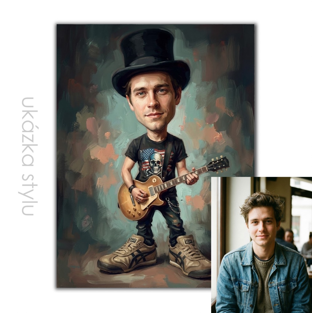 Rocker podle vaší fotky pro vlastní tisk